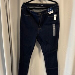 Old Navy Women's Skinny Jeans - Dark Blue